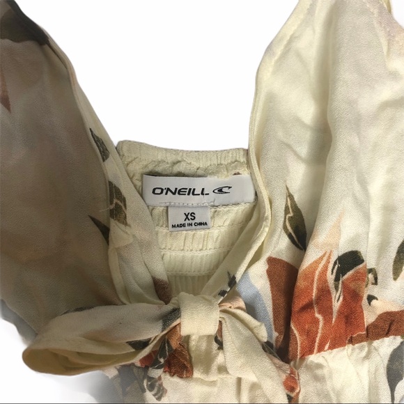 NWT O'Neill pale yellow floral Tatum Romper xs - Picture 12 of 12